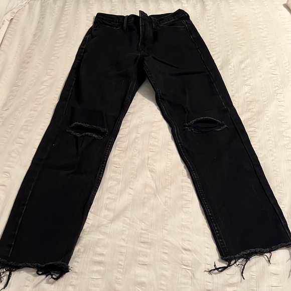 Princess Polly Denim - Attica Knee Rip Denim Jeans